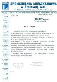 Referencje Budotermika